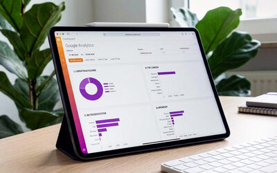 Management Dashboard für Webanalysen